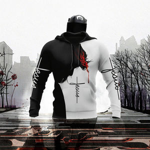 Sweat-shirt à capuche pour homme en gros, motif tête de lion décontracté, Halloween, mythologie viking, impression numérique 3D, coupe ample - Product Image 2