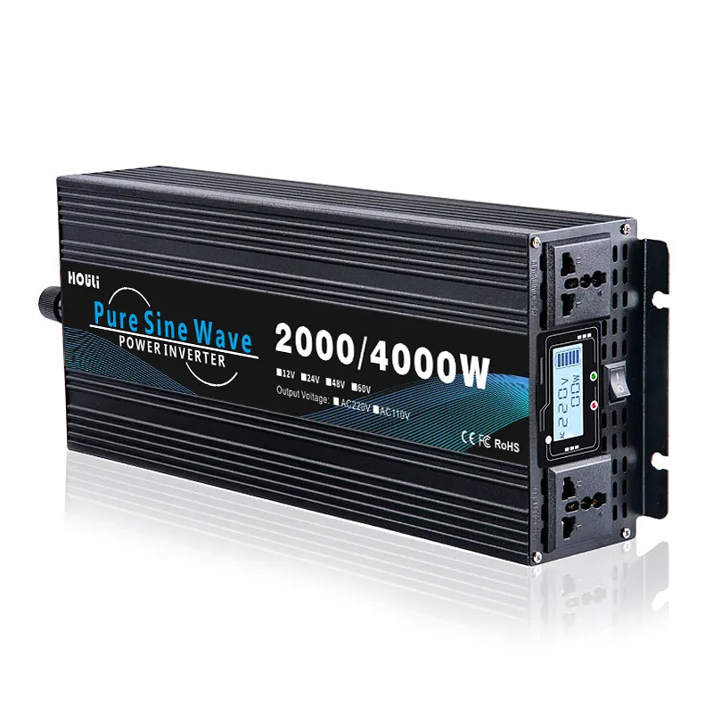 Inverter houli 3000W 4000W 12V 12V 230V Onda sinusoidale Pura Inverter 12V a 220V 4000W Inverter casa Onda Onda Pura