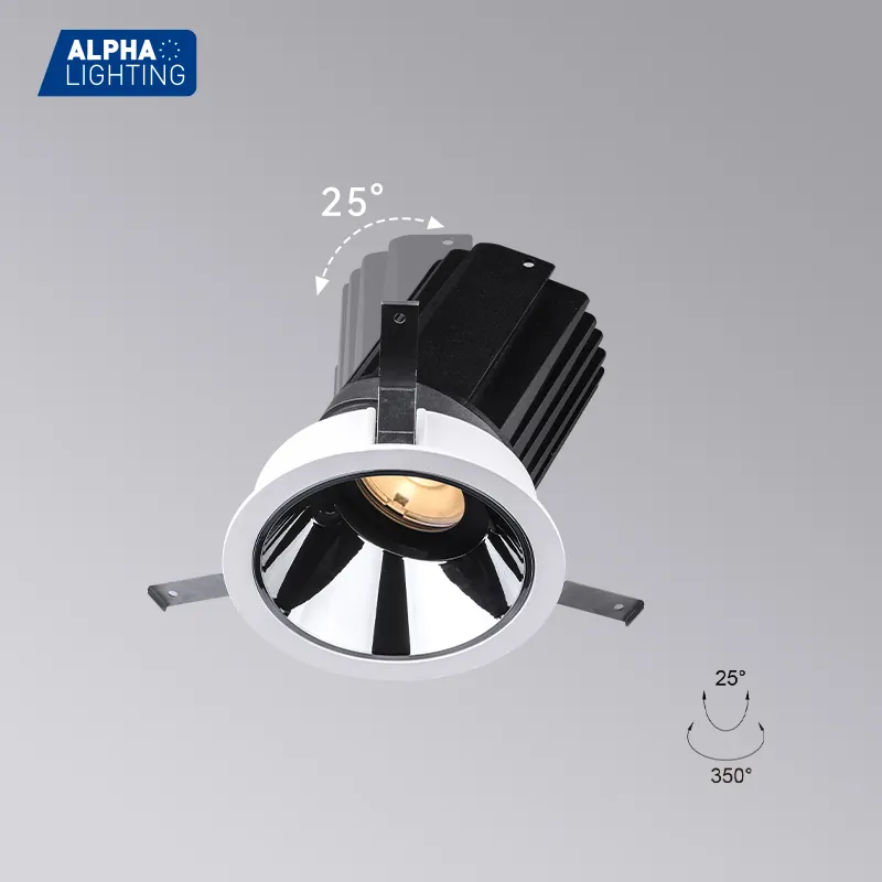 Kommerzielle einstellbare LED-Spot lichter Einfach zu installierende 12-W-Ultra-Slim-Richtungs-LED-Einbaudownlight