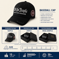 Zwarte baseballcap van katoen, zes panelen, gebogen klep, geborduurd letterdesign, verstelbaar 56-62cm, aangepast logo, groothandel OEM, lage minimale bestelhoeveelheid
