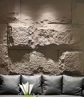 Revêtement mural extérieur en pierre artificielle flexible en PU, imitation champignon, pour la rénovation de villas et de maisons