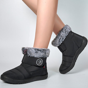 Nouvelles chaussures en coton hiver grandes chaussures pour femmes 36-43 décontracté en peluche chaud à fond plat bottes <span class=keywords><strong>de</strong></span> <span class=keywords><strong>neige</strong></span> antidérapantes pour femmes hommes chaussures <span class=keywords><strong>de</strong></span> sécurité - Product Image 2