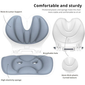 Chaise de bureau et de siège de <span class=keywords><strong>voiture</strong></span> ergonomique avec soutien lombaire pliable <span class=keywords><strong>Coussin</strong></span> en mousse respirante pour le soulagement des maux de dos Couleur personnalisable - Product Image 3