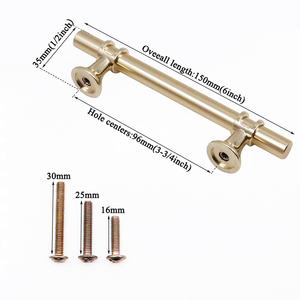 Wholesale Zinc Cabinet <strong>Knobs</strong> &amp; T-Bar Handles for Kitchen Bedroom Dresser Exterior Use-Furniture <strong>Door</strong>/Drawer Pulls - Product Image 4