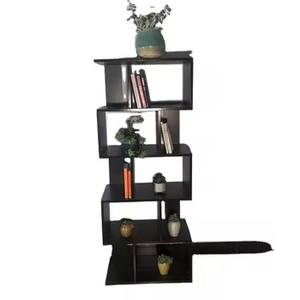 Prix usine Noir Mur Lit Bibliothèque Panneau De Bois Étagère Au Détail Librairie Magasin Luminaires De JIAMUJIA - Product Image 6