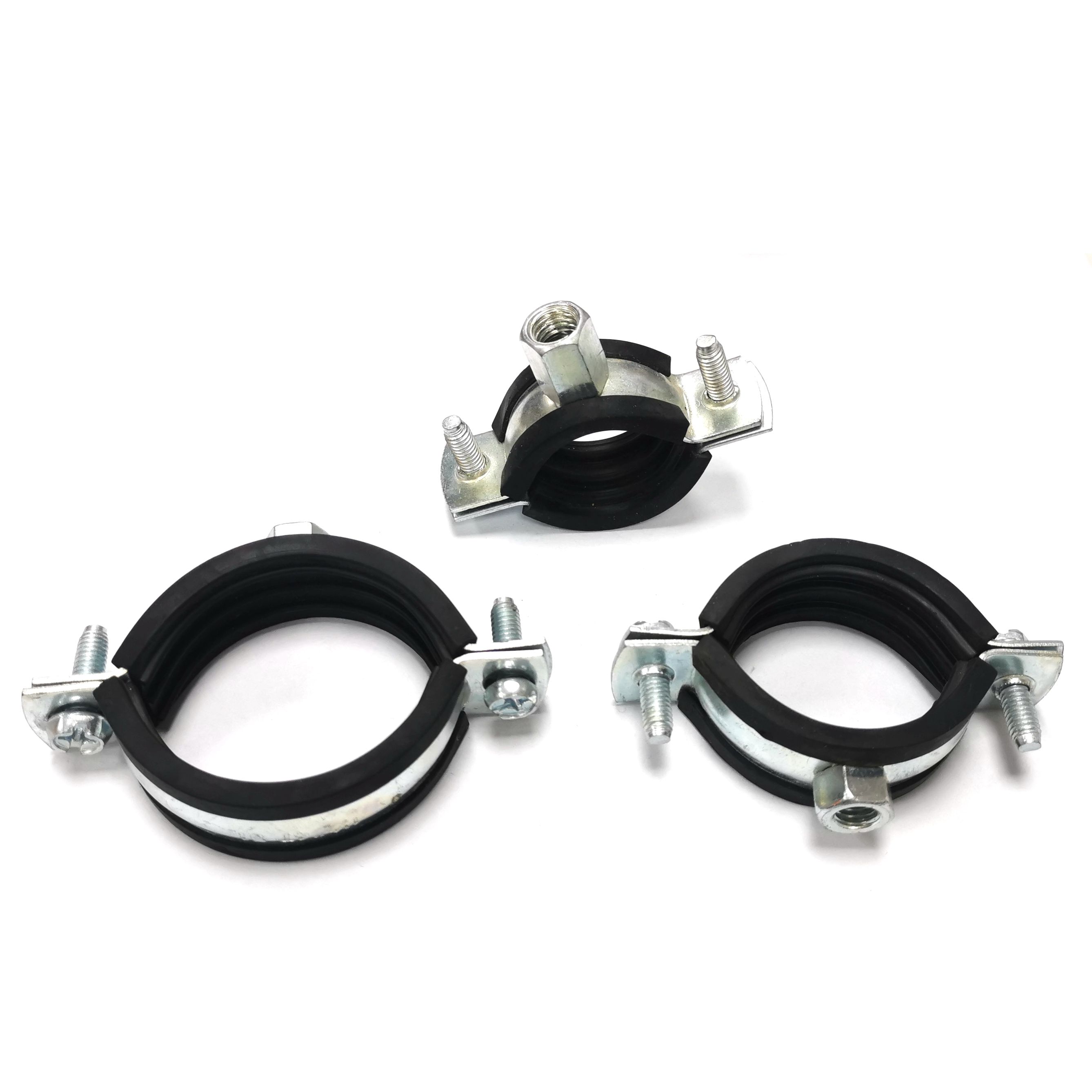 10 Pezzi Zincato Ferro Zincato Due Orecchie Morsetto Tubo 5-23mm - Foto 9