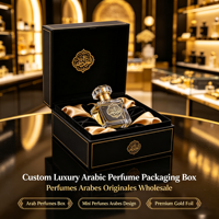 Boîte cadeau de luxe personnalisée en carton rigide pour parfum arabe, vente en gros OEM
