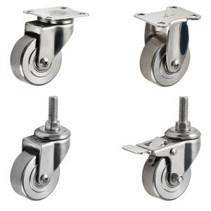 M10 Praktische mobile Rad rolle Starre drehbare Fests tell bremse 1,5 Zoll 2 Zoll Edelstahl Light Duty Caster - Product Image 1