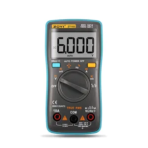 Sıcak satış ZOYI ZT-102 6000 sayım dijital multimetre