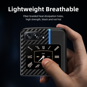 Para <span class=keywords><strong>Motorola</strong></span> <span class=keywords><strong>Razr</strong></span> <span class=keywords><strong>2022</strong></span> 5G caja del teléfono de fibra de carbono de todo incluido protección Moto <span class=keywords><strong>Razr</strong></span> a prueba de golpes a prueba de la cubierta del teléfono - Product Image 3