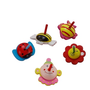 <span class=keywords><strong>Toupie</strong></span> en bois miniature pour enfants avec logo personnalisé, <span class=keywords><strong>dessin</strong></span> <span class=keywords><strong>animé</strong></span> animal, pour les enfants <span class=keywords><strong>de</strong></span> 5 à 7 ans - Product Image 2