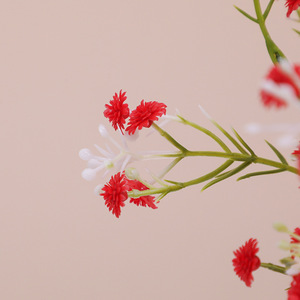Fleurs artificielles d'herbe de la pampa en caoutchouc souple à 5 branches, faites à la main, longue durée (3-5 ans), pour mariages, décoration florale intérieure, hôtels, élégantes - Product Image 5
