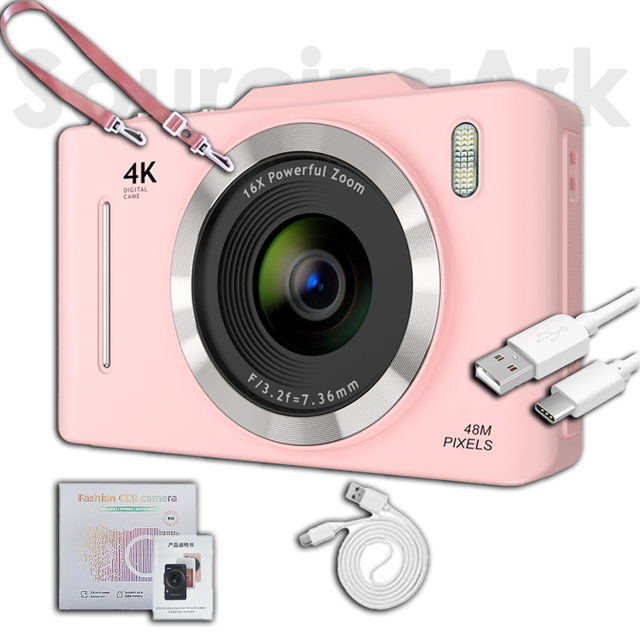 SourcingArk Trending Anti Shake 16X FHD Retro Thrift Camera Vintage Retro Digital Camera for Teens Cheap Image 48MP H16