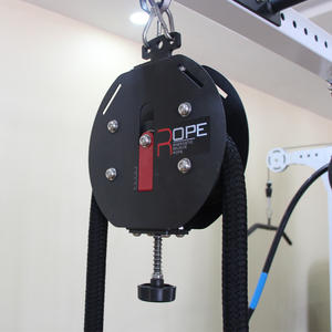 Mesin latihan kebugaran <span class=keywords><strong>Gym</strong></span>, tali resistensi magnetik berputar, stok tidak terbatas untuk stasiun binaraga bahu dada - Product Image 5