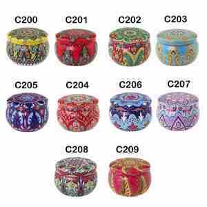 Vela Aromática de Lujo en Lata con Tapa - Envase Metálico Redondo para Aromaterapia, Recuerdos de Fiesta y Regalos Promocionales - Product Image 2