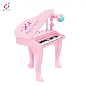 Children multifunctional keyboard piano microphone toy 25 keys electric kids musical instruments toy piano with microphone