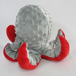 Polpo di <span class=keywords><strong>peluche</strong></span> di san valentino <span class=keywords><strong>con</strong></span> <span class=keywords><strong>cuore</strong></span> rosso <span class=keywords><strong>ti</strong></span> <span class=keywords><strong>amo</strong></span> giocattolo di polpo farcito in tessuto irregolare - Product Image 2