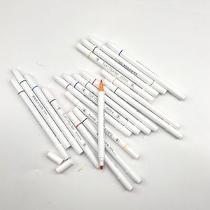 Ensemble de stylos marqueurs à double pointe, pointe ronde, pointe biseautée, pointe en fibre, à séchage rapide, avec logo personnalisé - Product Image 2