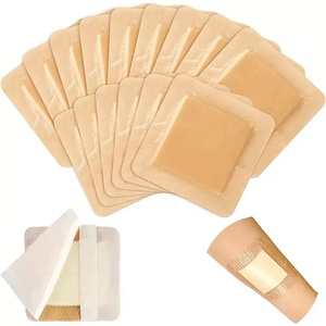 Schiuma di Silicone medicazione impermeabile con bordo adesivo fasciatura Pad <span class=keywords><strong>per</strong></span> il letto mal di pressione ulcera medicazione - Product Image 5