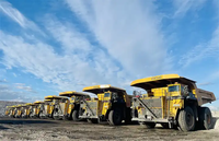 Camion minier sûr et puissant de 240 tonnes à double essieu, camion à benne rigide XDE240 avec transmission électrique