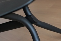 Usine chinoise vend des tables à manger en verre trempé avec pieds en métal de luxe moderne sur mesure à vendre Meubles de salle à manger 4 places