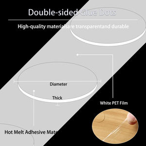 <span class=keywords><strong>Adesivi</strong></span> a punti biadesivi, pasta adesiva per montaggio a parete, per appendere oggetti, decorazioni, palloncini, feste, rimovibili e pulibili - Product Image 2