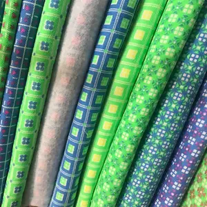 hebei supply tc material flannel fabric fluorescent green printing one side brushed 63" flannel 32Sx12S