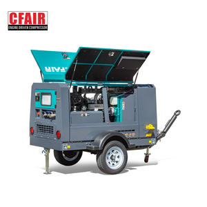 Compresseurs d'air diesel portatifs de vis de CFAIR 185cfm compresseurs industriels avec la pression 7bar - Product Image 3
