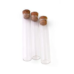 Prove da 25ml in vetro da 20x100mm provette piatte trasparenti con tappi in sughero per esperimenti scientifici sale da bagno e deposito di caramelle - Product Image 3