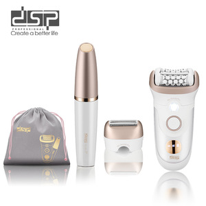 DSP 4 In 1 Beauty Epilator For Face Hands Legs Rechargeable Waterproof IPX4 With USB Cable And Storage Bag - Product Image 5