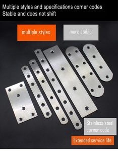 Fabbrica diretta in acciaio inox ripiano dritto mobile da cucina elementi di fissaggio <span class=keywords><strong>mobili</strong></span> in acciaio inox angolo codice - Product Image 2