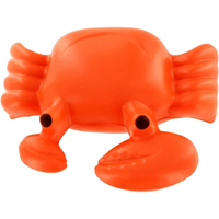 Balle anti-stress souple en forme de crabe rouge, jouets personnalisés promotionnels en mousse PU, animaux anti-stress à presser pour enfants, cadeau
