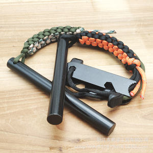 Allume-feu en magnésium avec cordon paracorde, outil de survie pour le camping en plein air, bâton de feu 13130 - Product Image 2