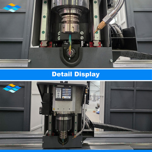 <span class=keywords><strong>Centro</strong></span> mecanizado CNC automático alta precisión y velocidad, con 3 ejes, para la perforación y fresado perfiles aluminio máquina - Product Image 2