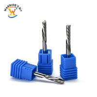 Fraise à spirale simple à coupe descendante de haute précision pour routeur CNC, fraise à queue en carbure de 4 mm, revêtement AlTiN, personnalisable, support OEM/ODM