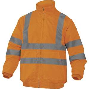 DELTA PLUS - RENHVORXG Veste haute visibilité en polyester oxford à revêtement polyuréthane orange fluorescent HI-VIS VÊTEMENTS DE TRAVAIL - Product Image 1
