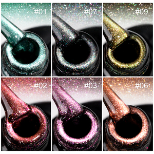 Gel Magnético para Uñas Efecto Ojo de Gato Moonlit Candle, No Tóxico, Libre de HEMA, Fabricante Profesional - Product Image 2