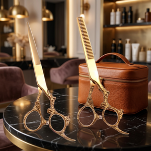 Ciseaux de barbier professionnels de haute qualité en acier inoxydable de 6 pouces, pour droitiers, avec bord de lame tranchant - Product Image 2