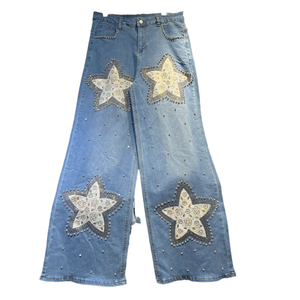 Jeans amples taille haute en denim respirant et amincissant pour femme, nouvelle collection automne 2026, vente en gros pour boutiques - Product Image 1