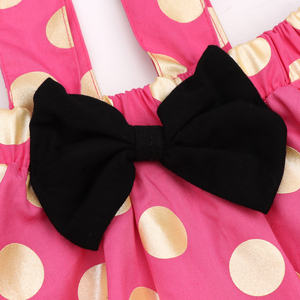 Conjunto de 3 Piezas de Falda con Tirantes Traseros y Estampado de Lunares Rojos de Dibujos Animados para Niñas de 0 a 3 Años, Verano 2021 - Product Image 5