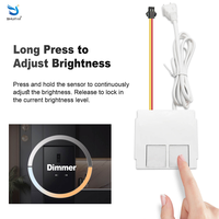 Contrôleur de bande LED intelligente 12/24/36W à commande tactile, interrupteur capacitif 12V pour miroir, vente directe usine