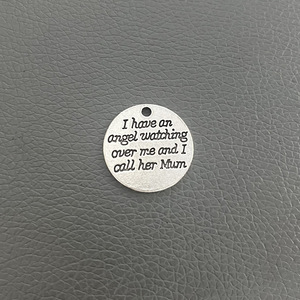 Pendentif en alliage de zinc avec inscription en lettres anglaises, accessoire de bijouterie, best-seller du commerce transfrontalier Zibi - Product Image 2