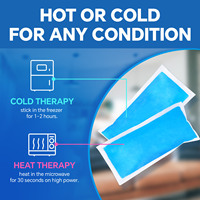 Compresse de gel réutilisable pour les blessures, soulagement de la douleur, compresse froide économique, compresse de froid longue durée