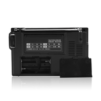 Radio portable OEM personnalisée avec logo, moule privé, tuner numérique toutes bandes (FM, MW, SW), écran LCD stéréo, fonction de verrouillage et alimentation par batterie