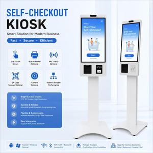 Kiosco de Autoservicio Personalizado Sinmar, Terminal de Pago POS Sin Personal con Impresora, de Pie, de 21.5, 27 y 32 Pulgadas - Product Image 1