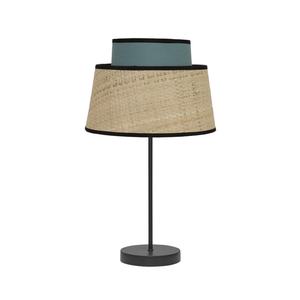 Soprammobile 1xe14 naturale/turchese 40x20x20 cm - decorazione d'interni, ideale per tavoli e ambienti moderni. - Product Image 1