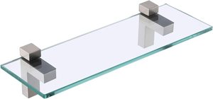 GF009 Juego de estantes de pared de vidrio transparente rectangular Estructura hueca sólida para estante de vidrio decorativo para nevera Whirlpool - Product Image 5