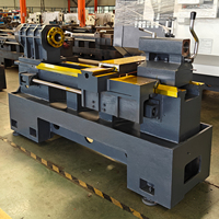 Tour à métaux CNC CK6150 à usage moyen, avec lit FFLATB et tourelle à 4, 6 ou 8 postes, 220 Volts monophasé