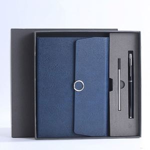 Promotional Graduation Business Office <b>Gifts</b> Set Customised PU Leather Notebooks Exquisite Embossed Logo Printing <b>Gift</b> - Product Image 1
