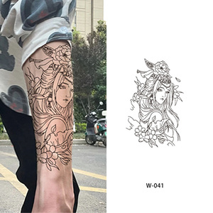 DIY Custom Temporary <b>Tattoo</b> Sticker Water Transfer Semi Permanent Body Art <b>Paper</b> Decal for Arm Professional Party Use - Product Image 5